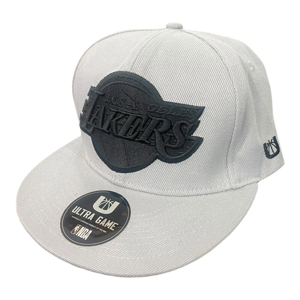 Los Angeles Lakers NBA Ultra Game Adjustable Snapback Hat Gray/Black OSFM.